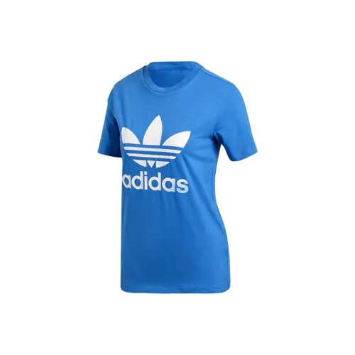 Adidas Originals Комплект с короткими рукавами T-рубашка Женская Bird Перо Синий