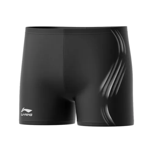 LINING Черный Белый Мужские Плавательные Шорты