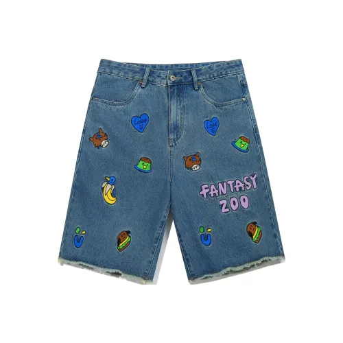 Guuka Men's Blue Denim Shorts Guuka Мужские синие джинсовые шорты