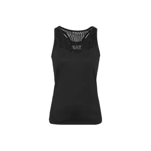 EMPORIO ARMANI EA7 Черные Женские Майки