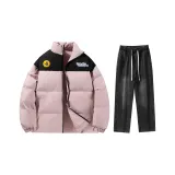 Комплект одежды (Розовый топ + Черные джинсы)