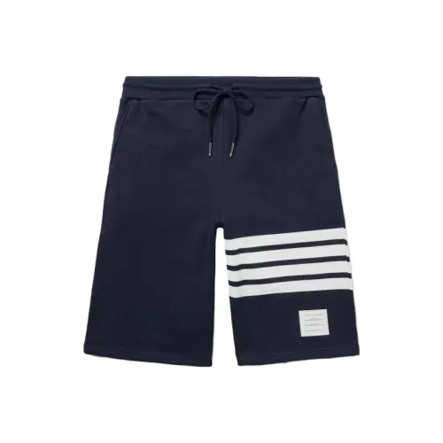 THOM BROWNE Темно-синие мужские повседневные шорты