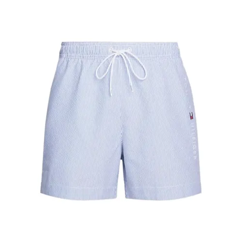 Tommy Hilfiger Плавательные шорты Мужские Синие Белые