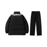 Thickened Set (Черный топ + Черные штаны с флисовой подкладкой)