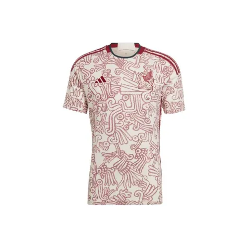 Adidas Красный Белый Мужской Футбольный Джерси