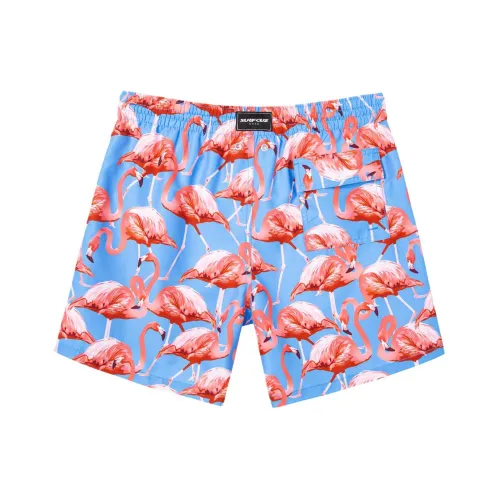 SURFCUZ Пляжные шорты Мужские Синие Основа Фламинго