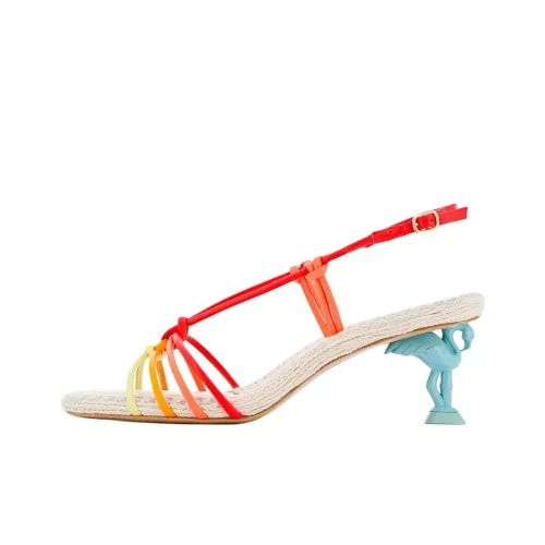 SOPHIA WEBSTER Flo Copacabana one Ремень Сандалии 6 см Женские Красный