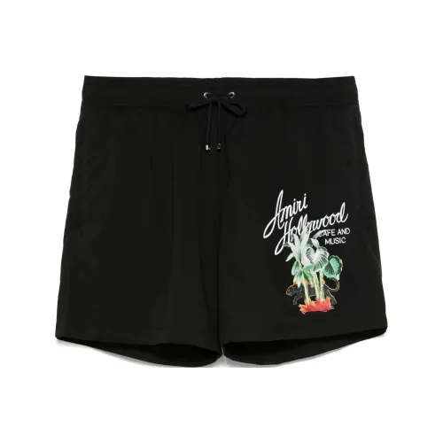 AMIRI SS25 Плавательные шорты Мужские Черные