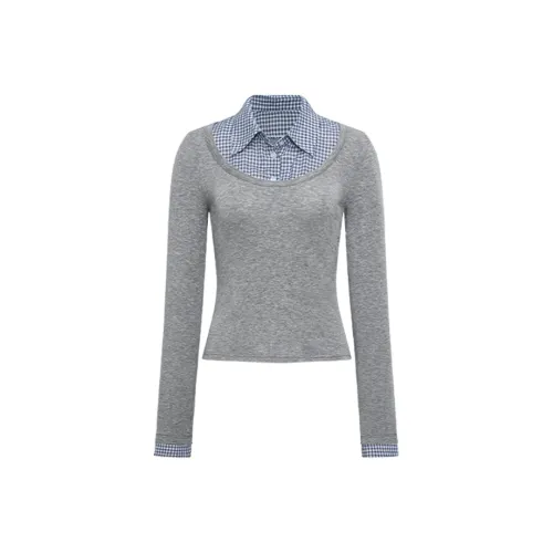 NUTH T Рубашка Женская Фотиния Серый