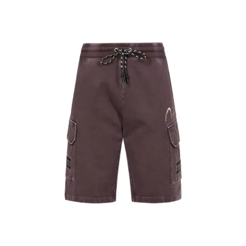 EVISU Мужские Повседневные Шорты Бордового Цвета
