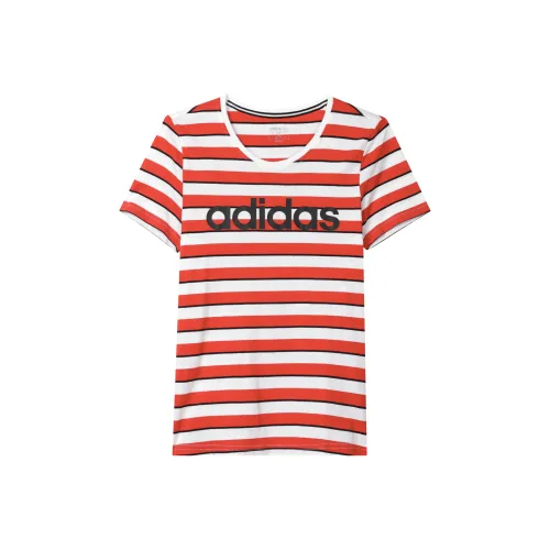 Adidas Комплект с короткими рукавами T-рубашка женский красный