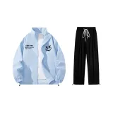 Комплект одежды (Светло-синяя куртка + черные штаны)