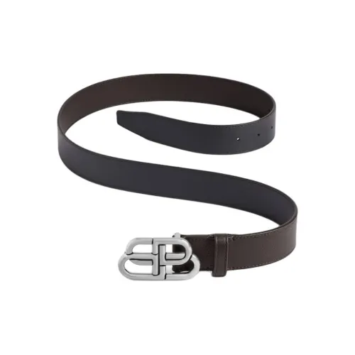 Balenciaga Телячья кожа Кожаные ремни Унисекс Черный 3,5CM