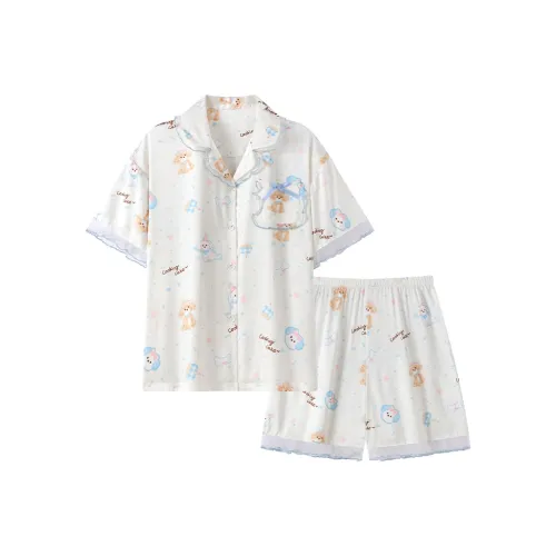 WANANNI Пижамный комплект женский светло-синий