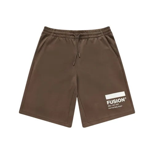 FILA FUSION Темно-кофейные унисекс повседневные шорты