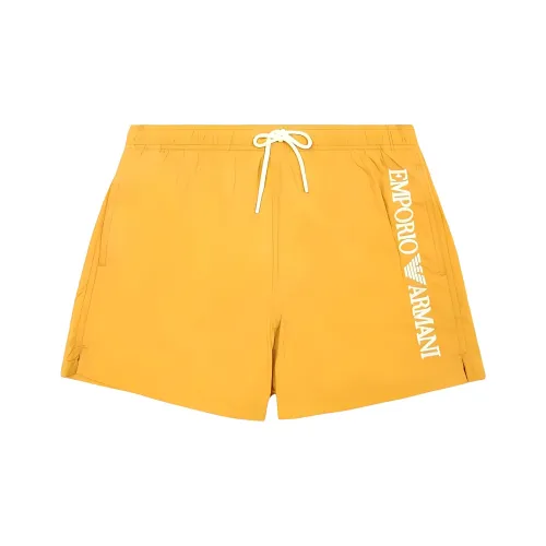 EMPORIO ARMANI Пляжные шорты Мужские Желтые