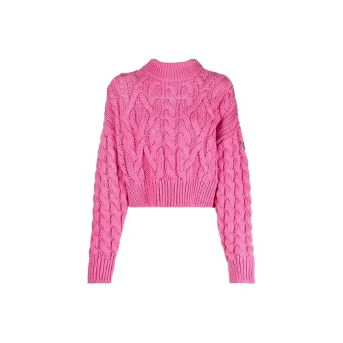 Moncler FW21 Облегающий свитер женский розовый
