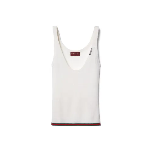 GUCCI SS24 Майка Женская Белая