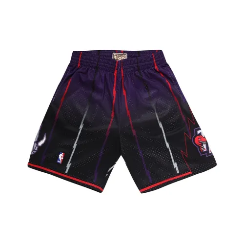MITCHELL NESS Баскетбольные шорты 98 99 Season Toronto Raptors Мужской Хищники Фиолетово-черный