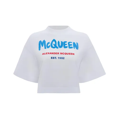 Alexander McQueen Белый Женские Короткие Топы