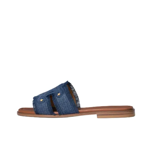 CELINE Шлепанцы Женские Синие