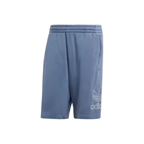 Adidas Originals ADICOLOR OUTLINE TREFOIL Шорты Повседневные шорты Мужские Светло-синие