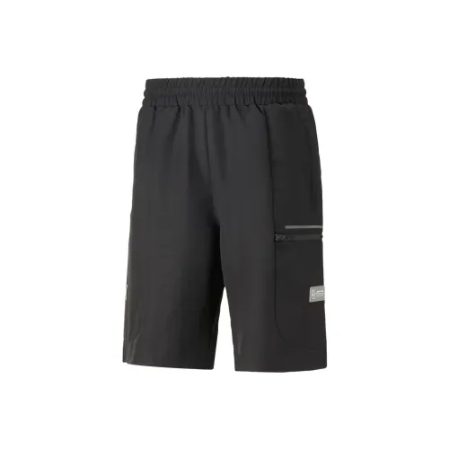 PUMA Olympique de Marseille Повседневные шорты Мужские Черные