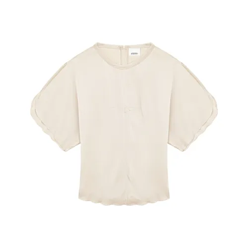 ISABEL MARANT Сливочный Женские Т-рубашки