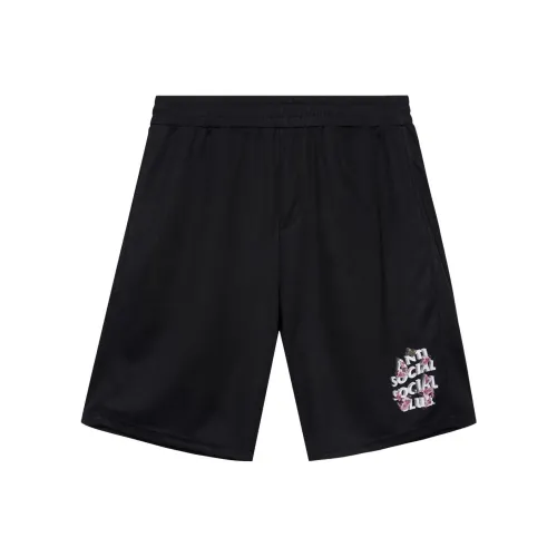 ANTI SOCIAL SOCIAL CLUB Черные Мужские Повседневные Шорты
