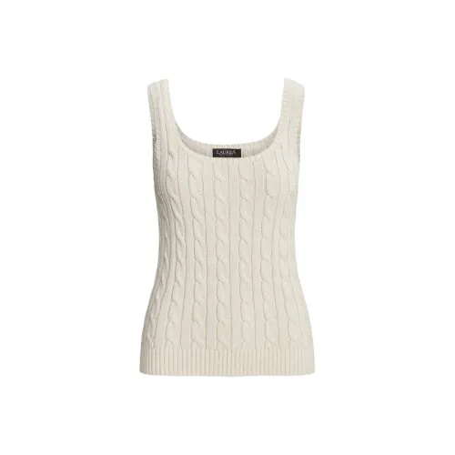 LAUREN RALPH LAUREN Белые Женские Майки