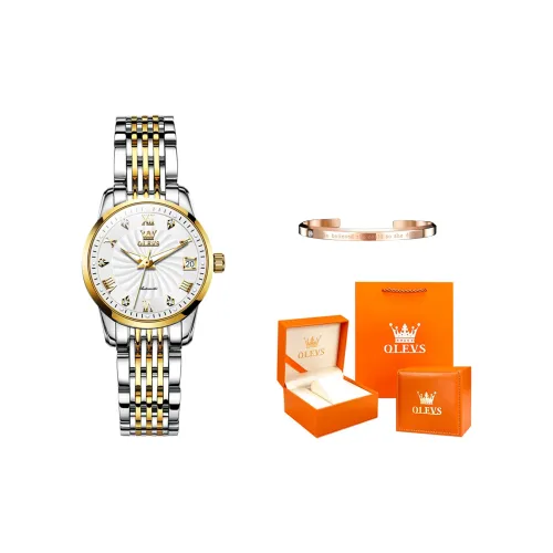 OLEVS Механические часы Женские Белый циферблат