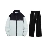 Флисовый комплект (Серый топ + Черные штаны с флисовой подкладкой)