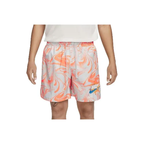 nike Sportswear Повседневные шорты Мужские Чисто белый Золотой