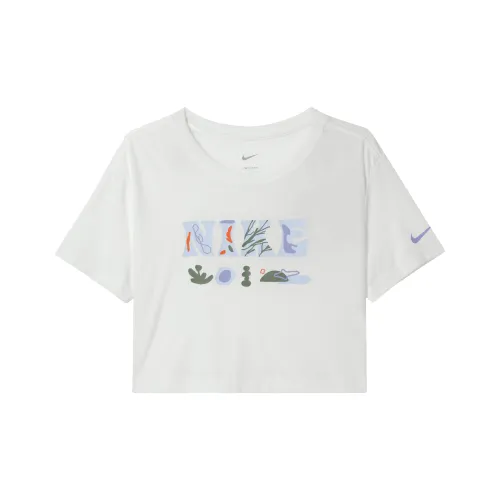 NIKE Белые Женские Короткие Топы