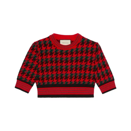 GUCCI SS21 Свитер Женский Красный Черный Многоцветный