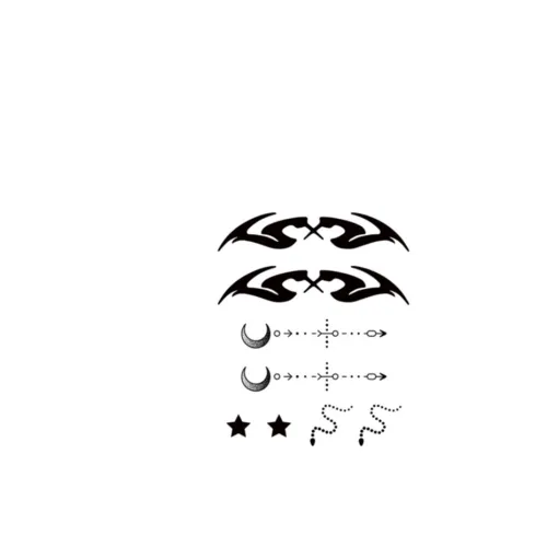 ZAIBIAN Двойной Знак Змеи Тотем Травяной Полупостоянная Татуировка Наклейка