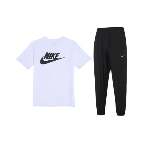 Nike Белый+Черный Мужская Повседневная Спортивная Одежда