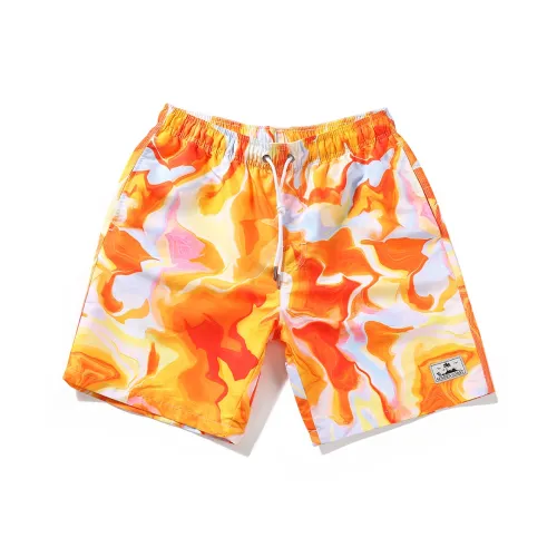 GAILANG Пляжные шорты Мужской Tie Dye Оранжевый