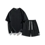 Комплект (Черный топ + Черные штаны)