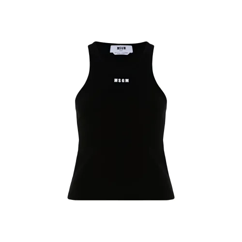 MSGM Черные Женские Майки