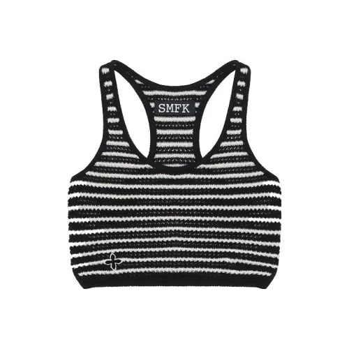 SMFK Черно-белые полосы Женские майки