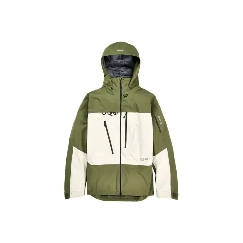 BURTON AK457 GORETEX Pro 3L SKI Топ Мужской Волчий серый Зеленый Костяной белый 23 24 Зимний сезон