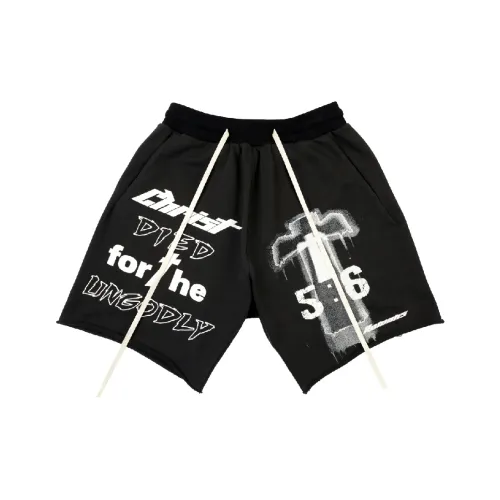 RESERFF Шорты Hip Hop Vintage Summer Модный бренд Брюки Мужские Черные Серые