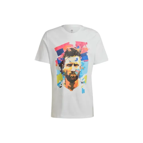 Adidas Messi White Men's Football Jersey Adidas Messi Белый Мужской Футбольный Джерси