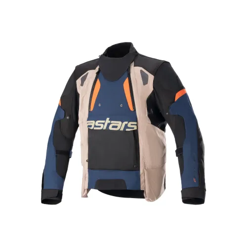 Alpinestars Байкерская куртка Унисекс Темно-синий Темно-хаки Пламя Ora