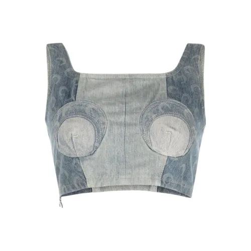 Marine Serre Синие Женские Майки