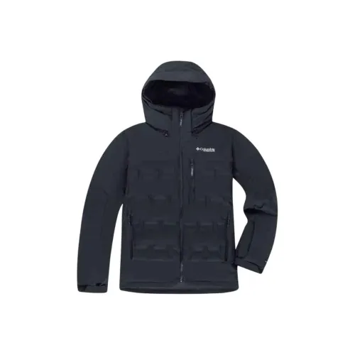 Columbia совместный бренд Титановый черный Мужская лыжная куртка