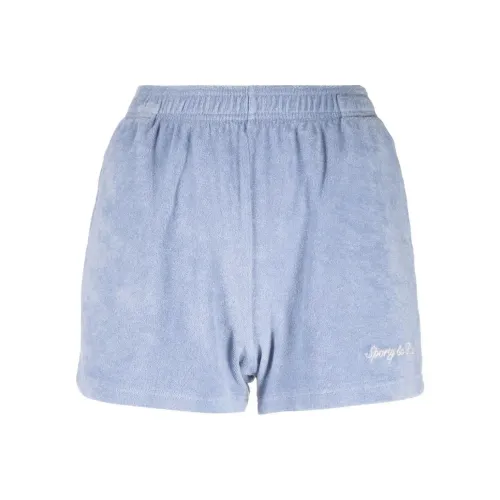 SPORTY RICH Повседневные шорты Мужские Светло-синие