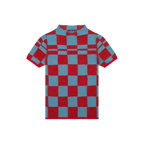 VERSACE Синий Женские Короткие Топы