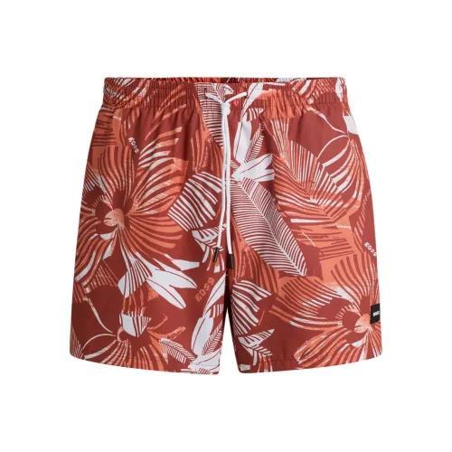 Hugo Boss Пляжные шорты Мужские Оранжевые